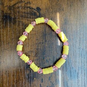Strawberry lemonade Beaded Bracelet